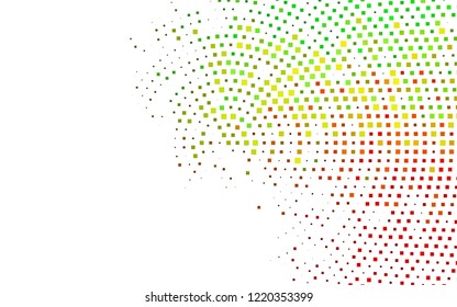 Light Green, Red vector backdrop with rectangles, squares. Decorative design in abstract style with rectangles. Pattern for busines ad, booklets, leaflets