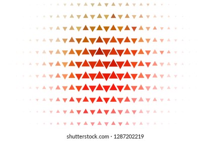 Light Green, Red vector backdrop with lines, triangles. Illustration with set of colorful triangles. Pattern for commercials.