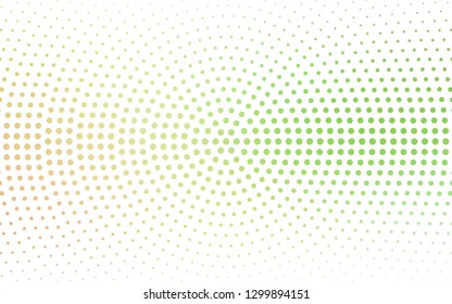 Light Green, Red vector  backdrop with dots. Modern abstract illustration with colorful water drops. Pattern for beautiful websites.