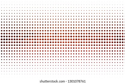 Light Green, Red vector backdrop with dots. Illustration with set of shining colorful abstract circles. Pattern of water, rain drops.
