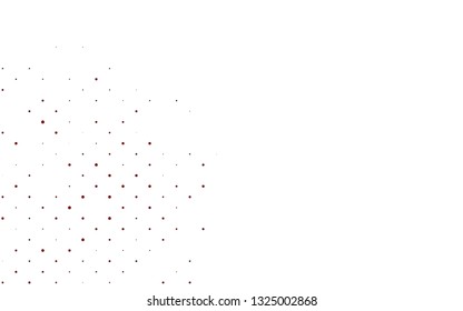 Light Green, Red vector backdrop with dots. Blurred bubbles on abstract background with colorful gradient. Design for business adverts.