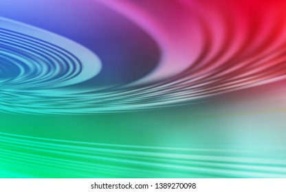 Light Green, Red vector backdrop with bent lines. Brand new colorful illustration in simple style. The best colorful design for your business.