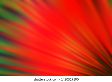 Light Green, Red vector backdrop with long lines. Shining colored illustration with narrow lines. Backdrop for TV commercials.