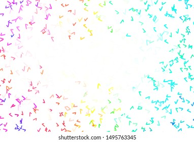Light Green, Red vector backdrop with curved lines. Shining colorful illustration in simple style. Pattern for your business design.