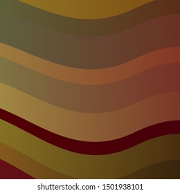Light Green, Red vector backdrop with curves. Bright illustration with gradient circular arcs. Design for your business promotion.