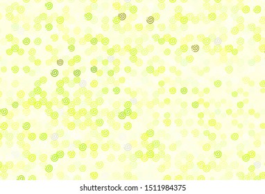 Light Green, Red vector backdrop with curved lines. Colorful geometric sample with gradient lines.  Elegant pattern for a brand book.