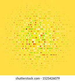 Light Green, Red vector backdrop with circles. Abstract illustration with colorful spots in nature style. Design for your commercials.