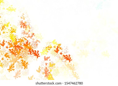 Light Green, Red vector backdrop with memphis shapes. Illustration with colorful gradient shapes in abstract style. Modern design for your business card.