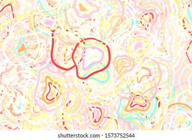 Light Green, Red vector backdrop with memphis shapes. Simple colorful illustration with abstract gradient shapes. Simple design for your web site.