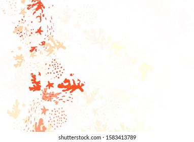 Light Green, Red vector backdrop with memphis shapes. Colorful chaotic forms with gradient in modern style. Elegant design for wallpapers.
