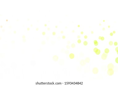 Light Green, Red vector backdrop with dots. Modern abstract illustration with colorful water drops. Pattern for beautiful websites.