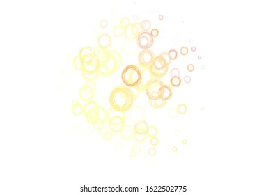 Light Green, Red vector backdrop with dots. Beautiful colored illustration with blurred circles in nature style. Design for poster, banner of websites.