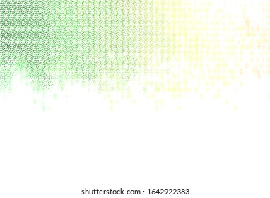 Light Green, Red vector backdrop with dots. Abstract illustration with colored bubbles in nature style. Pattern for beautiful websites.