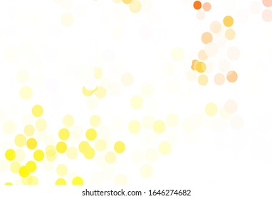 Light Green, Red vector backdrop with dots. Blurred decorative design in abstract style with bubbles. Design for your business advert.
