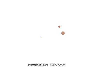 Light Green, Red vector backdrop with dots. Glitter abstract illustration with blurred drops of rain. Pattern for textures of wallpapers.