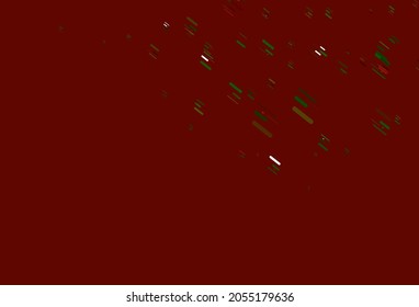 Light Green, Red vector backdrop with long lines. Shining colored illustration with narrow lines. Pattern for websites, landing pages.