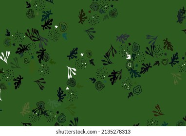 Light Green, Red vector backdrop with memphis shapes. Modern abstract illustration with colorful random forms. Background for a cell phone.