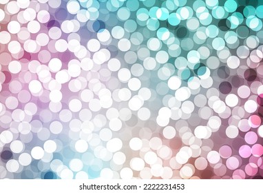 Light Green, Red vector backdrop with dots. Modern abstract illustration with colorful water drops. New template for your brand book.