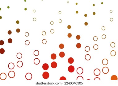 Light Green, Red vector backdrop with dots. Illustration with set of shining colorful abstract circles. Pattern for beautiful websites.