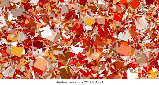 Light Green, Red vector backdrop with triangles, lines. Magnificent abstract illustration with triangular shapes , forms. Pattern for wallpapers.