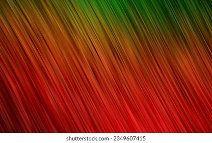 Light Green, Red vector backdrop with bent lines. Creative illustration in halftone marble style with gradient. Pattern for your business design.