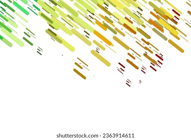 Light Green, Red vector backdrop with long lines. Shining colored illustration with narrow lines. Backdrop for TV commercials.