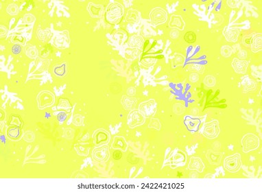 Light Green, Red vector backdrop with memphis shapes. Modern abstract illustration with colorful random forms. Elegant design for wallpapers.