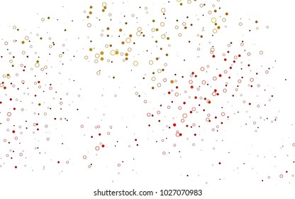 Light Green, Red vector  background with bubbles. Blurred decorative design in abstract style with bubbles. New design for ad, poster, banner of your website.