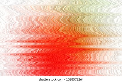 Light Green, Red vector background with curved circles. Shining illustration, which consist of blurred lines, circles. The template for cell phone backgrounds.