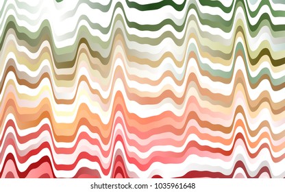 Light Green, Red vector background with abstract lines. Creative illustration in halftone marble style with gradient. Pattern for your business design.