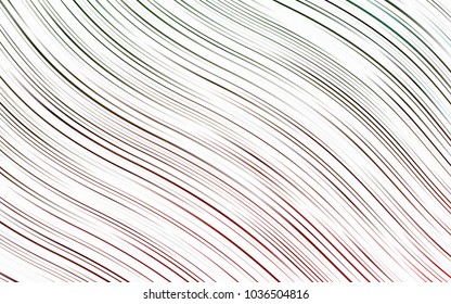 Light Green, Red vector background with lava shapes. Blurred geometric sample with gradient bubbles.  The template for cell phone backgrounds.