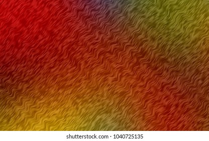 Light Green, Red vector background with lava shapes. Shining illustration, which consist of blurred lines, circles. Marble style for your business design.