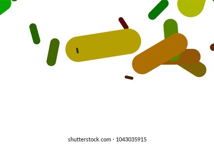 Light Green, Red vector background with straight lines. Shining colored illustration with rounded stripes. The pattern can be used as ads, poster, banner for medicine.