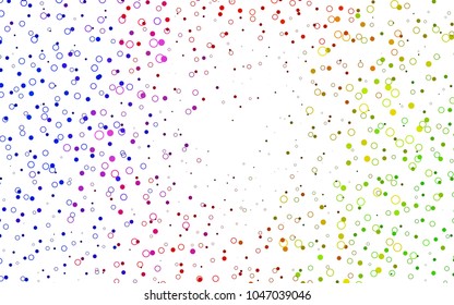 Light Green, Red vector  background with bubbles. Beautiful colored illustration with circles in nature style. Beautiful design for your business natural advert.