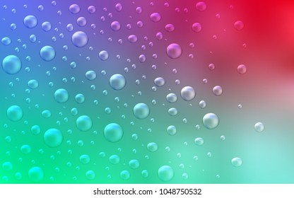 Light Green, Red vector background with dots. Blurred decorative design in abstract style with bubbles. The pattern can be used for ads, leaflets of liquid.