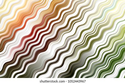 Light Green, Red vector background with liquid shapes. Creative illustration in halftone marble style with gradient. The best blurred design for your business.
