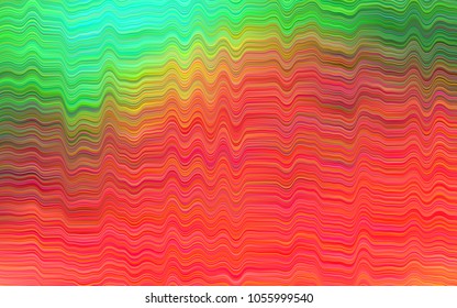 Light Green, Red vector background with liquid shapes. Geometric illustration in marble style with gradient.  A completely new marble design for your business.