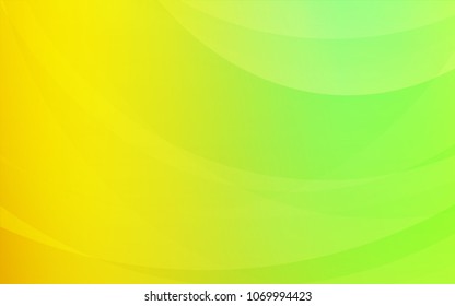 Light Green, Red vector background with curved circles. A vague circumflex abstract illustration with gradient. A new texture for your  ad, booklets, leaflets.