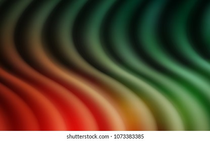 Light Green, Red vector background with bubble shapes. An elegant bright illustration with gradient. The best blurred design for your business.