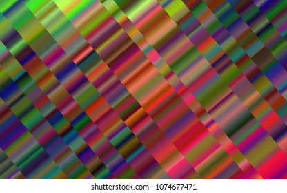 Light Green, Red vector background with straight lines. Glitter abstract illustration with colored sticks. Smart design for your business advert.