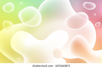 Light Green, Red vector background with bent lines. Shining crooked illustration in memphis style. The elegant pattern for brand book.