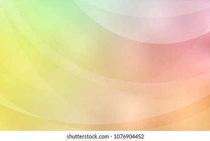 Light Green, Red vector background with liquid shapes. Colorful illustration in abstract marble style with gradient. A completely new template for your business design.