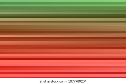 Light Green, Red vector background with straight lines. Glitter abstract illustration with colored sticks. The pattern can be used for websites.