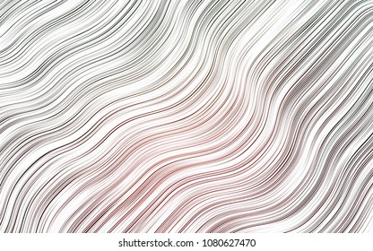 Light Green, Red vector background with abstract lines. Colorful abstract illustration with gradient lines. A completely new template for your business design.