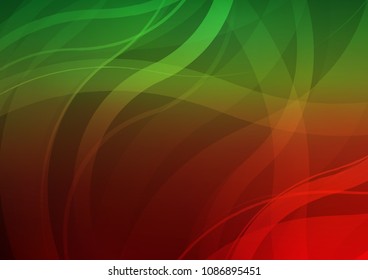 Light Green, Red vector background with bubble shapes. Creative illustration in halftone marble style with gradient. A new texture for your  ad, booklets, leaflets.