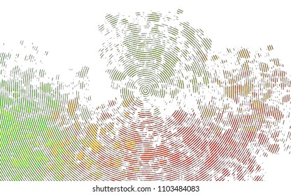 Light Green, Red vector background with straight lines. Shining colored illustration with narrow lines. The template can be used as a background.