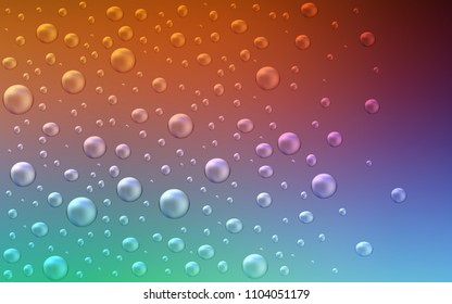 Light Green, Red vector background with bubbles. Illustration with set of shining colorful abstract circles. Beautiful design for your business natural advert.