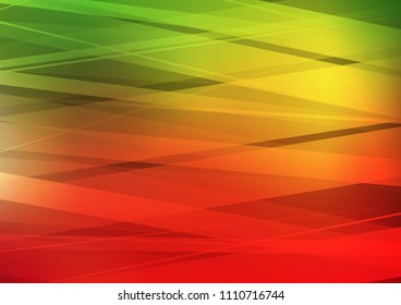 Light Green, Red vector background with straight lines. Decorative shining illustration with lines on abstract template. The pattern can be used for websites.