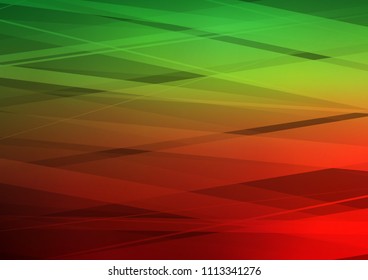 Light Green, Red vector background with straight lines. Decorative shining illustration with lines on abstract template. The pattern can be used for websites.