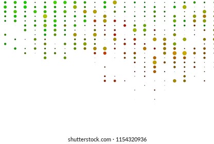 Light Green, Red vector  background with bubbles. Blurred decorative design in abstract style with bubbles. Beautiful design for your business natural advert.